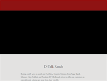 Tablet Screenshot of dtalkranch.com